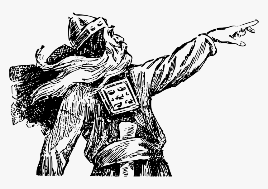 Viking, Warrior, Pointing, Person, Armor, Scandinavian - Viking Pointing, HD Png Download