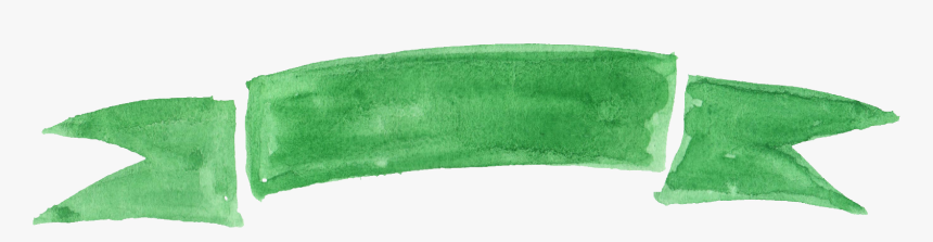 Banner Png Green - Green Watercolor Banner Png, Transparent Png