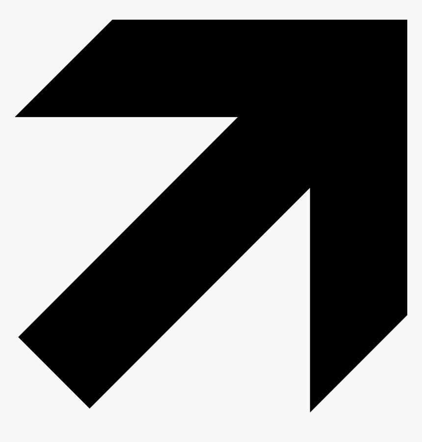 Bold Arrow Top Right - Pfeil Rechts Oben, HD Png Download