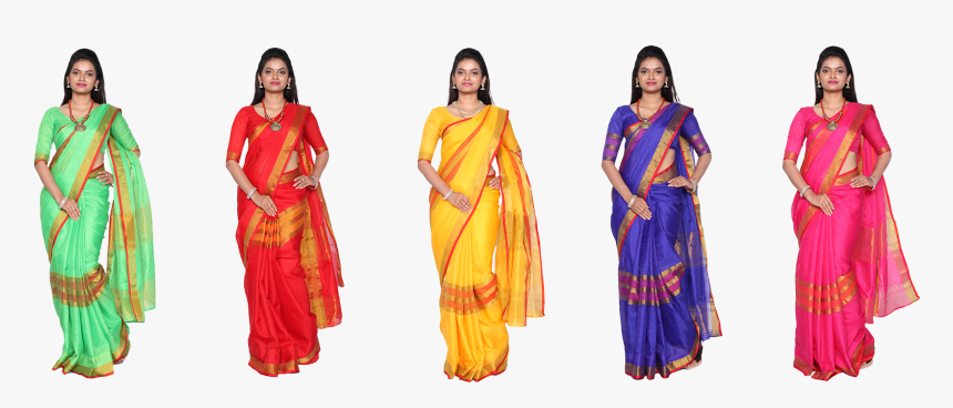 Lolita 5 Silk Cotton Saree Collections 
 Title Lolita - Sari, HD Png Download