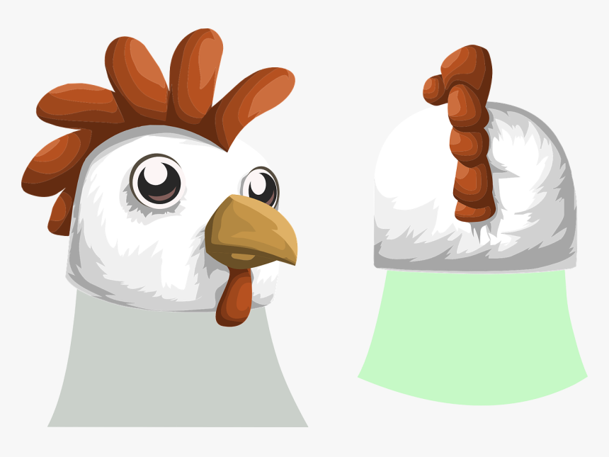 Flightless Bird,head,water Bird - Chicken, HD Png Download