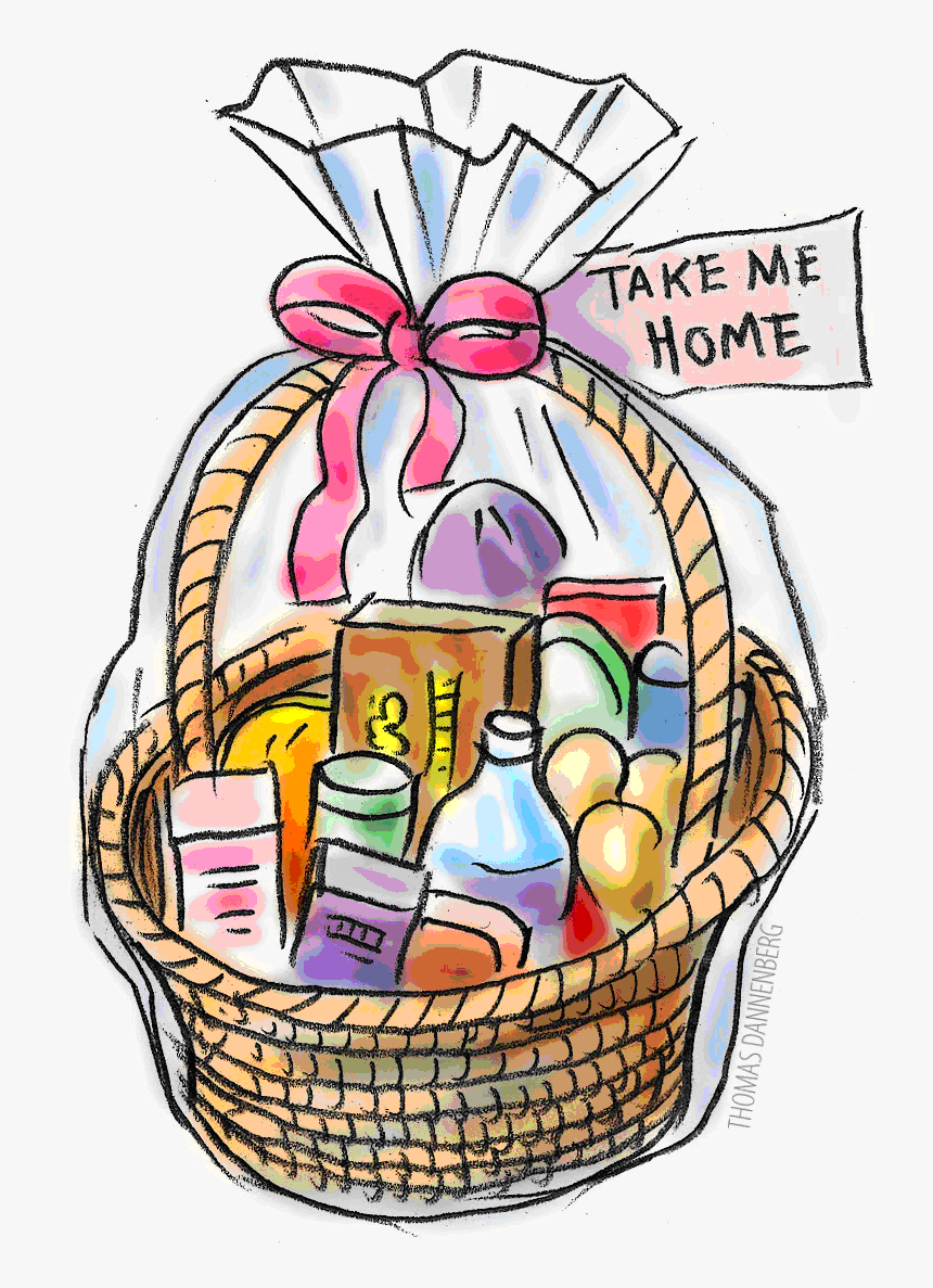 Thanksgiving Raffle Basket Clipart Gift Baskets Clip Art, HD Png