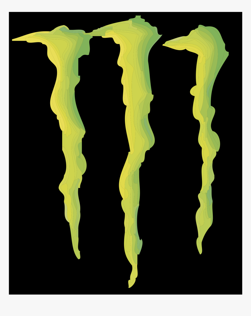 Monster Energy Beverage Co Logo Png Transparent - Black Monster Energy Logo, Png Download