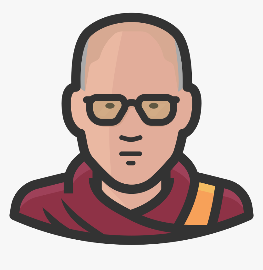 Dalai Lama Icon - Dalai Lama Clipart, HD Png Download