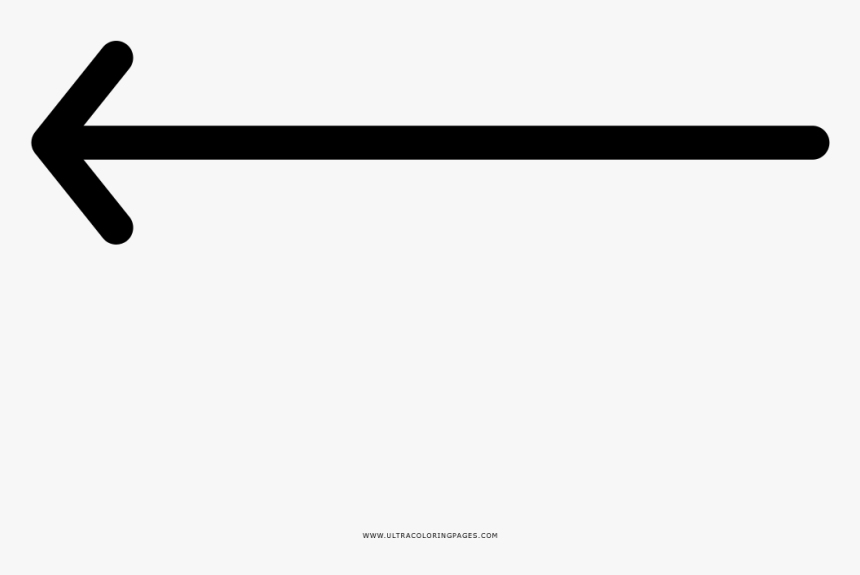 Flecha Hacia La Izquierda Página Para Colorear - Rifle, HD Png Download
