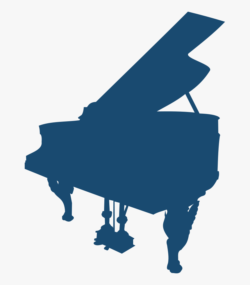 Transparent Keyboard Clipart - Grand Piano Silhouette Png, Png Download