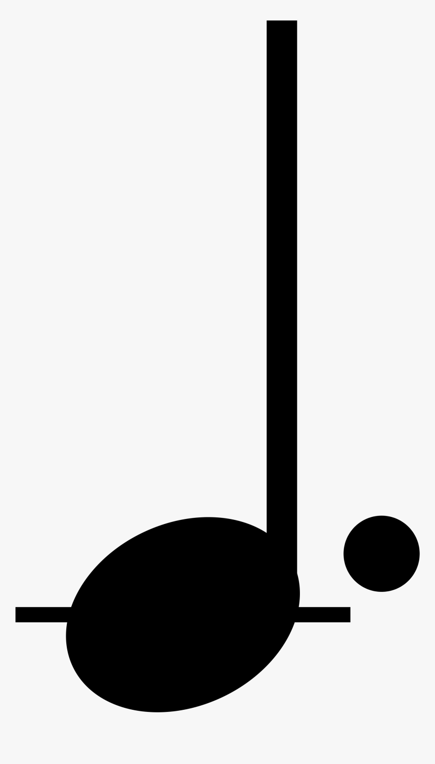 File Dotted Svg Wikimedia - Dotted Crotchet Png, Transparent Png