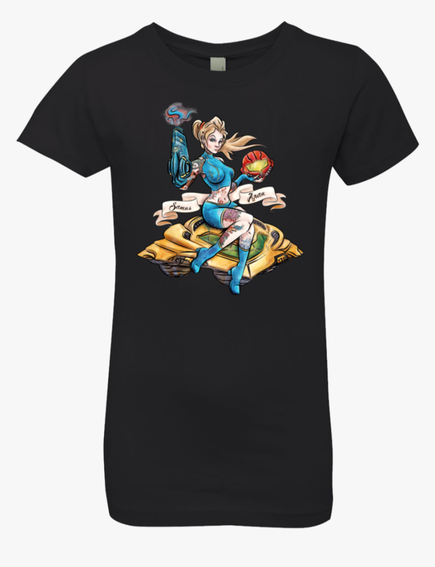 Pinup Samus Girls Premium T-shirt - T-shirt, HD Png Download