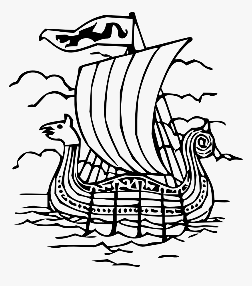 Vikings In Black And White, HD Png Download