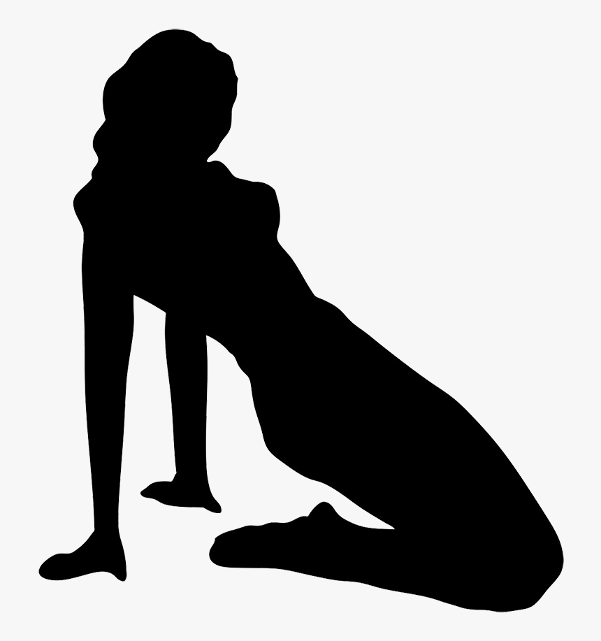 Silhouette Of Pin Up Girl - Pin Up Girl Silhouette Transparent, HD Png Download