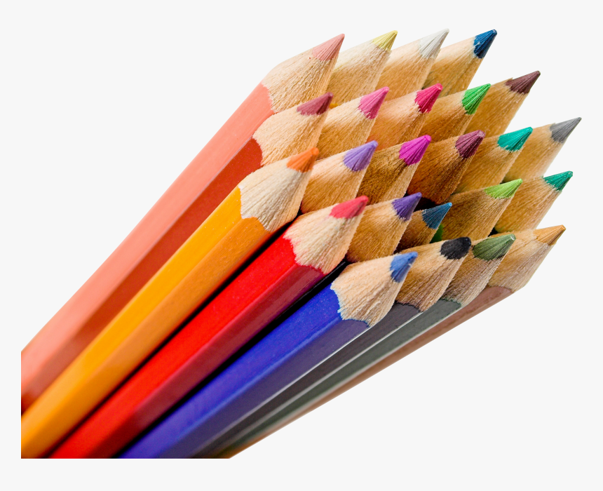 Pencil Png Images Free - Transparent Colored Pencil Clipart, Png Download