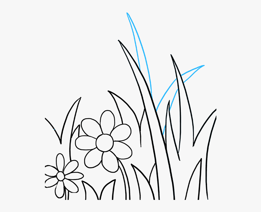How To Draw A Butterfly Garden - Drawing Of Butterfly In The Garden, HD Png Download