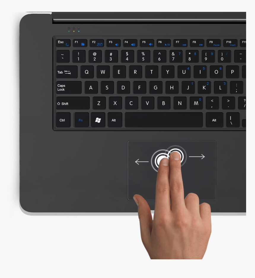 Rdp Thinbook Clipart Computer Keyboard Ipad Air - Draw A Keyboard, HD Png Download