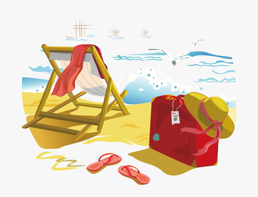 Beach Vacation Summer Euclidean Vector - Summer Beach Icon Png, Transparent Png