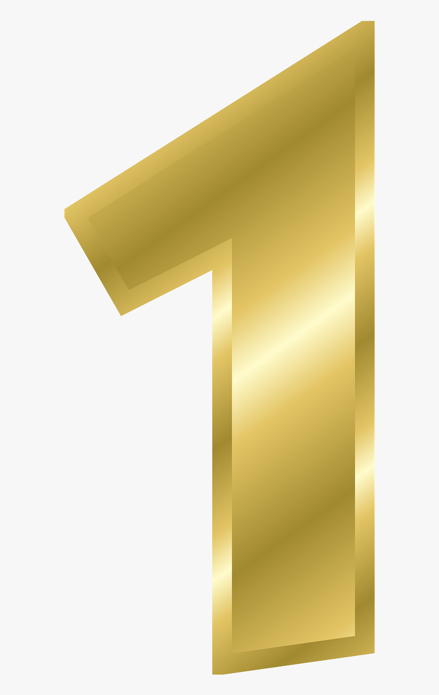 1 Clipart Gold, HD Png Download