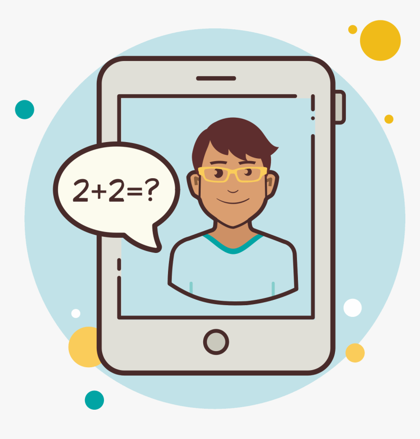 Man Ipad Math Equation Icon, HD Png Download