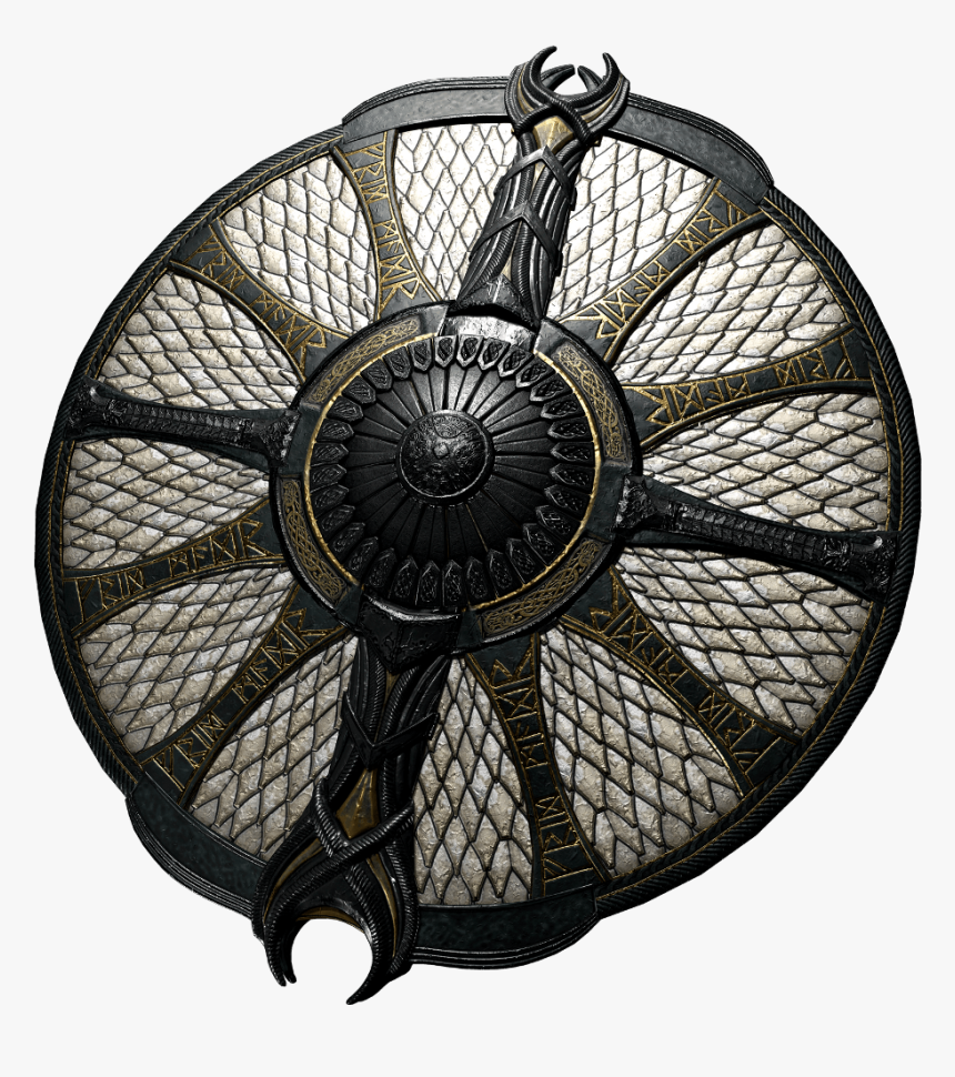 Vikingshield , Viking , Norse , Shield , Godofwar , - God Of War 3 Shield, HD Png Download
