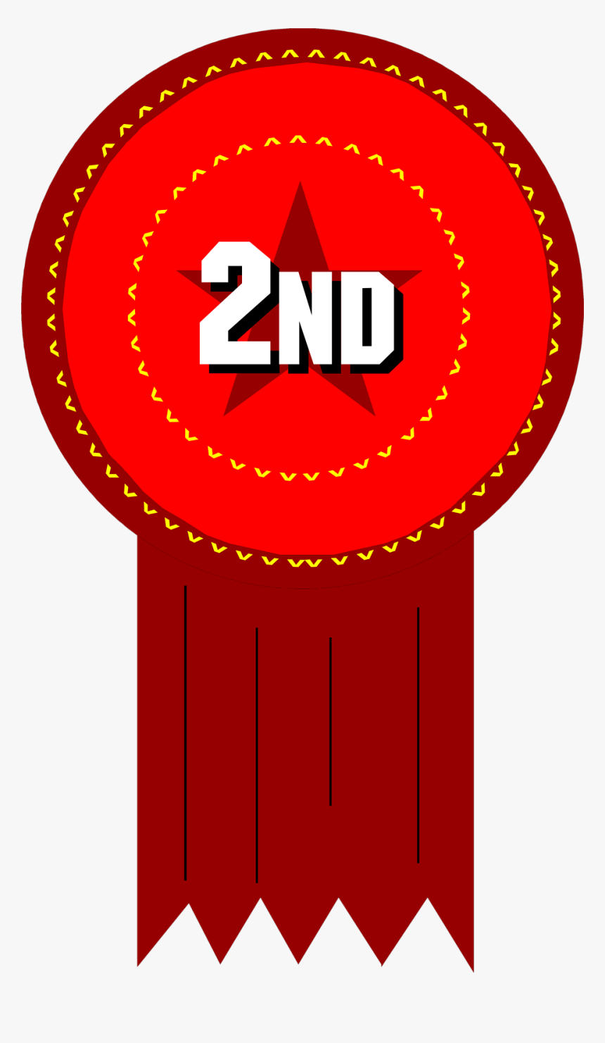 Clipart 3rd Place Ribbon Medical Certificate Format - Second Place Ribbon Clipart, HD Png Download