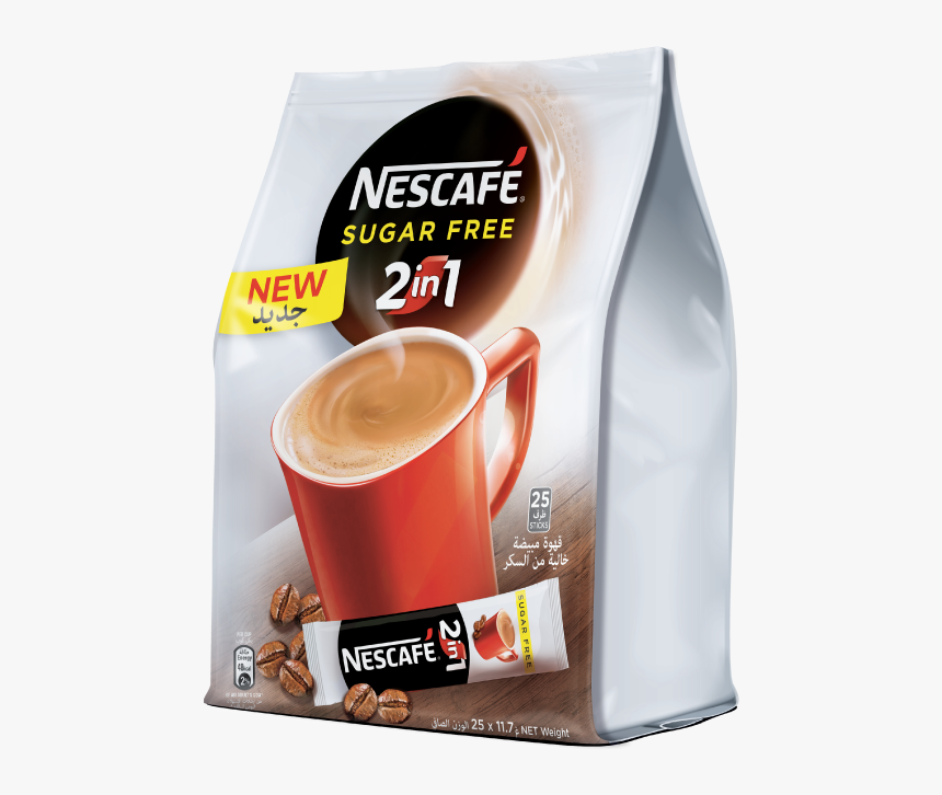 Nescafe 2 In 1 Sugar Free, HD Png Download