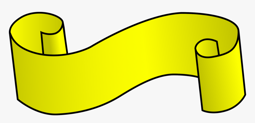 Area,yellow,shoe - Scroll Clip Art, HD Png Download
