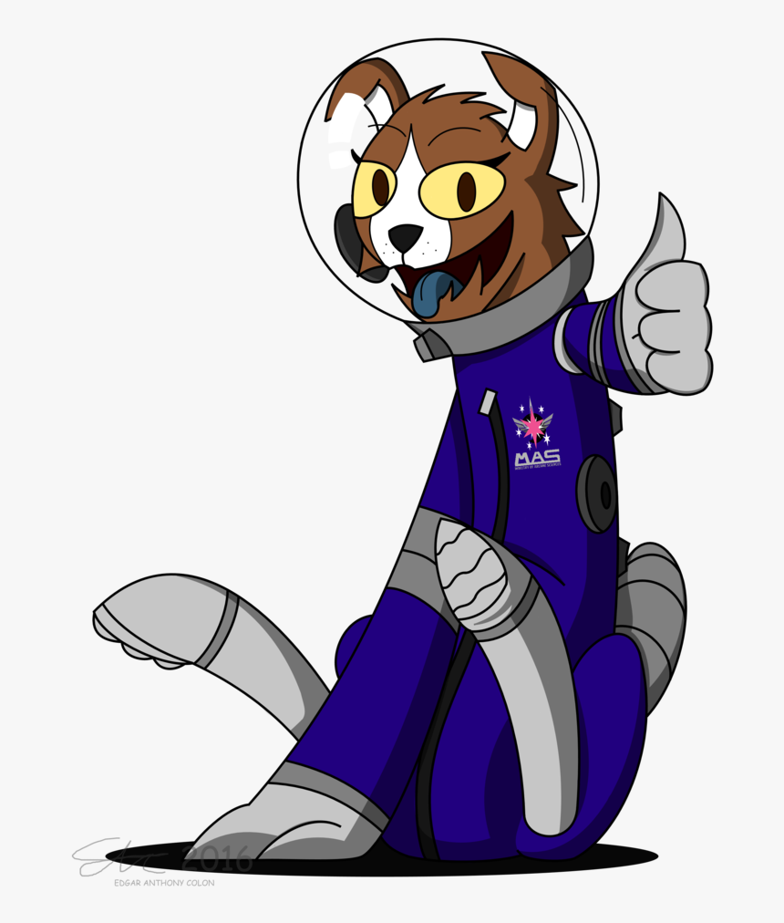 Derpanater, Astronaut, Commission, Cute, Diamond Dog, - Laika Dog Fanart, HD Png Download