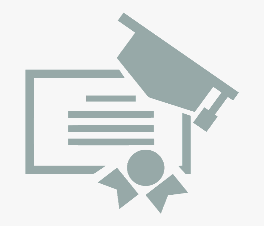 Degree Graduation Hat Graphic - Diploma Icon Png, Transparent Png