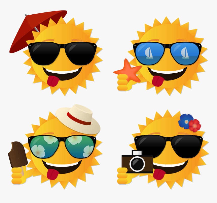 Summer Vector Sun Free Frame Clipart Stairs - Summer Png Free, Transparent Png