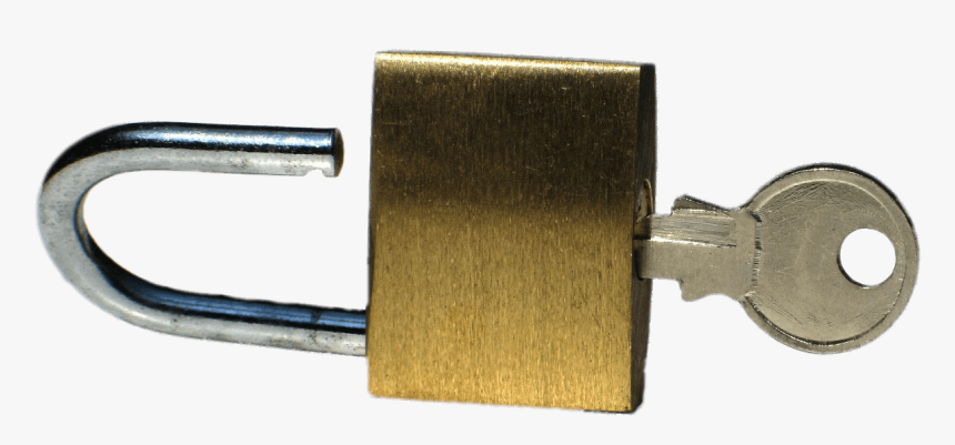 Candado Abierto Y Llave - Padlock And Key, HD Png Download