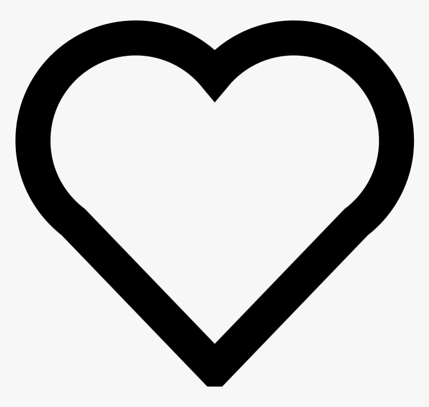 Hear Outline Clipart - Heart Line Icon Png, Transparent Png