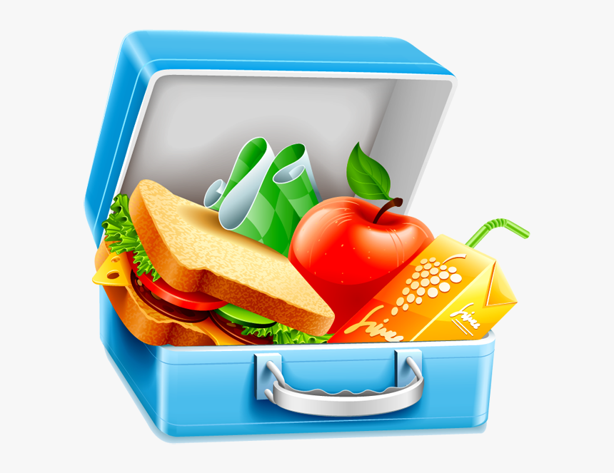 Healthy Choices Clipart Kid - Transparent Background Lunch Box Clipart, HD Png Download