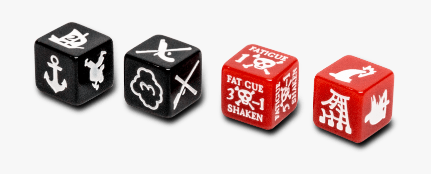Set Of 24 Marker Dice - Blood & Plunder Ships Rules Vf, HD Png Download
