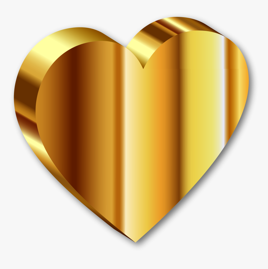 Gold Png Pic - Heart Of Gold Png, Transparent Png