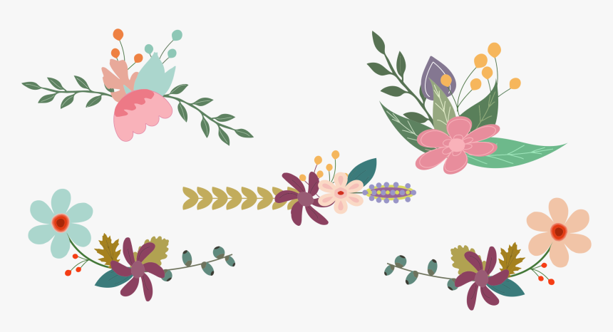 Vintage Flower Clipart Png - Vintage Flowers Clipart Png, Transparent Png