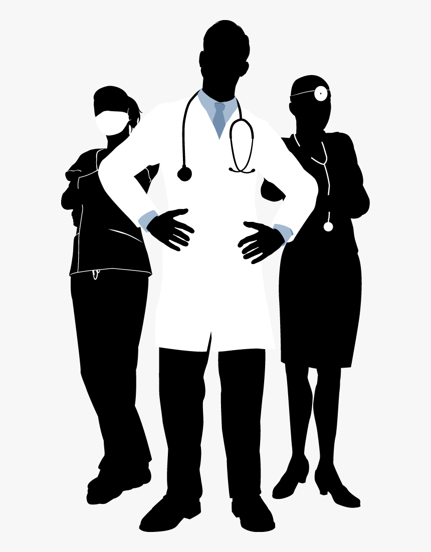 Physician Photography Illustration - Doctor Team Silhouette, HD Png Download
