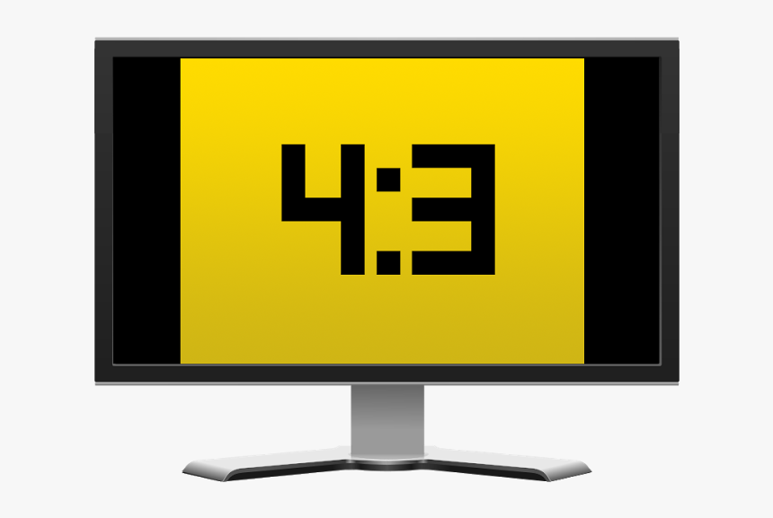 3 Aspect Ratio With Vertical Bars - Led-backlit Lcd Display, HD Png Download