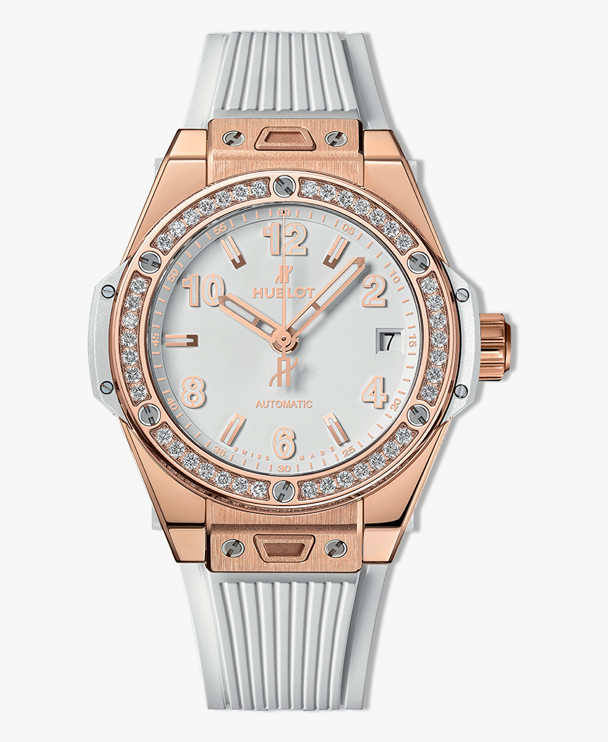 Big Bang One Click King Gold White Diamonds - Hublot Big Bang One Click Steel Diamonds, HD Png Download