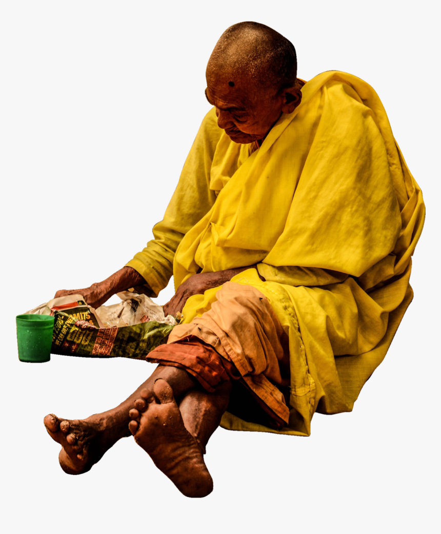 Indian Old Woman Png, Transparent Png