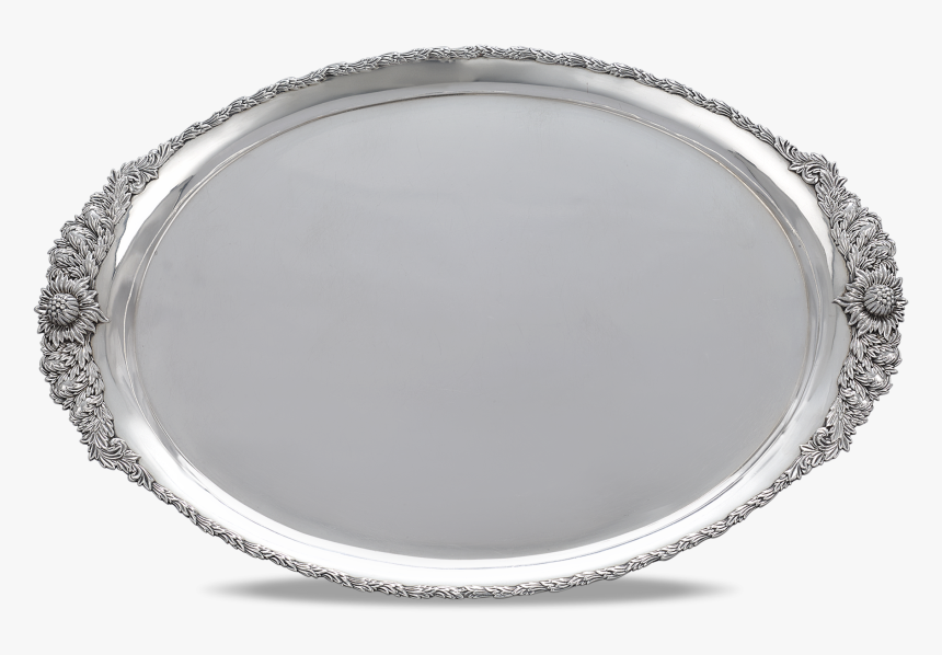 Chrysanthemum Sterling Silver Serving Tray By Tiffany - Circle, HD Png Download