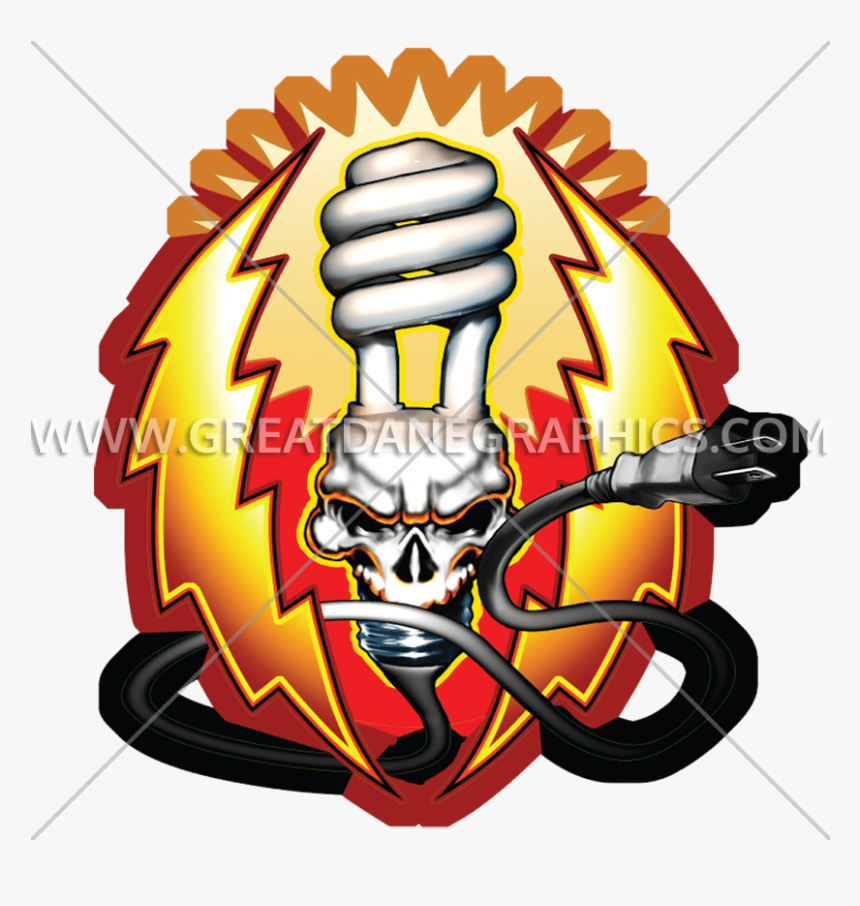 Lightning Clipart Bulb - Illustration, HD Png Download