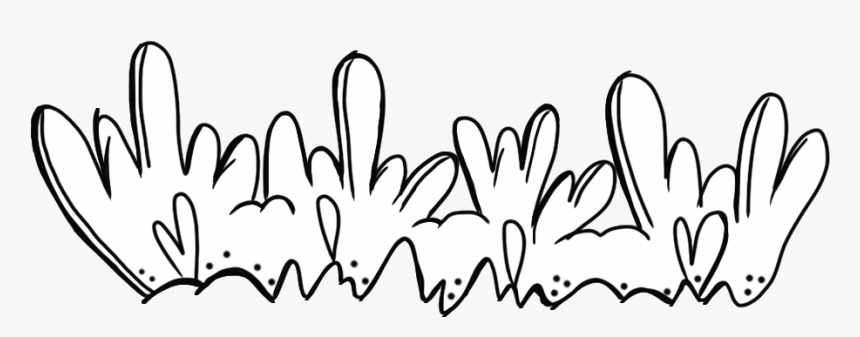 Grass Clipart Black And White, HD Png Download