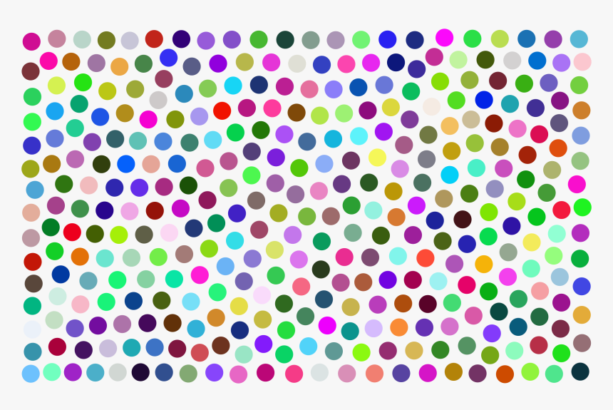 Colorful Polka Dots Transparent Background, HD Png Download