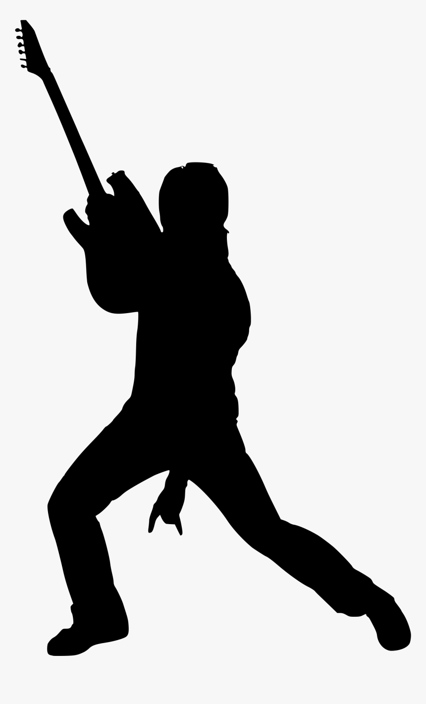 Rock Band Silhouette Transparent Clipart Free Download - Rock Star Silhouette Png, Png Download