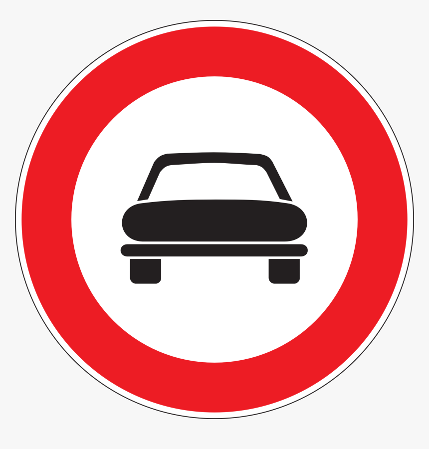 Car No Entry Png, Transparent Png