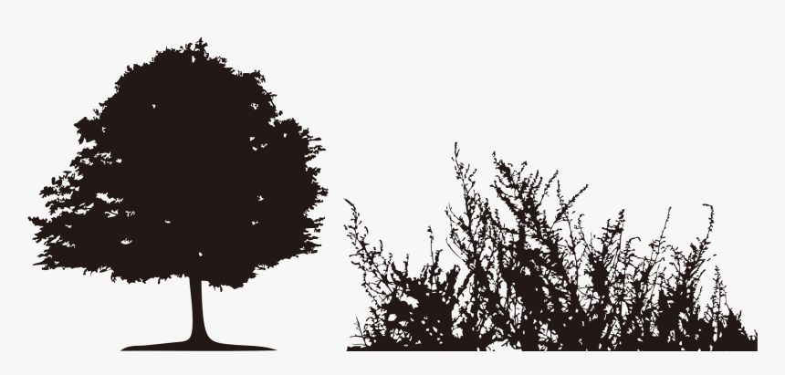 Silhouette Download Wallpaper - Black And White Png Grass, Transparent Png