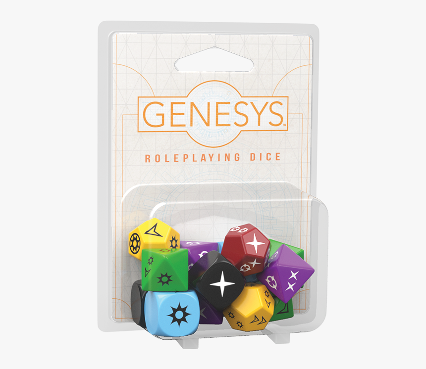 Gns02 Box Left - Genesys Roleplaying Dice Pack, HD Png Download