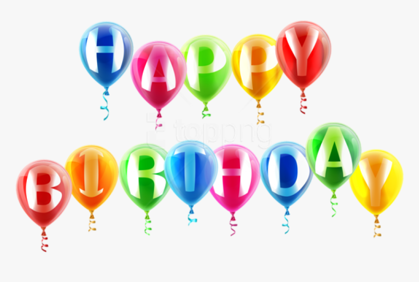 Free Png Download Happy Birthday Balloons Png Images, Transparent Png