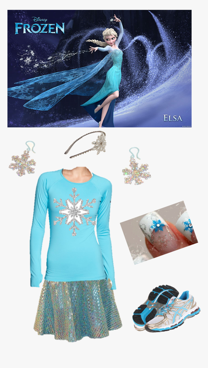 Elsa From Frozen - Elsa Princess Running Costume, HD Png Download