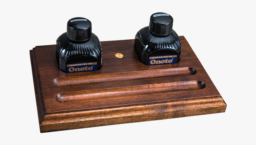 Wood Fountain Pen Ink Bottle Stand, HD Png Download