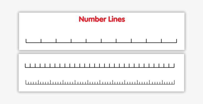 Blank Number Line Png - Monochrome, Transparent Png