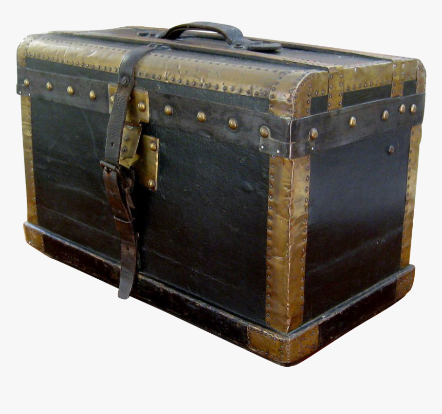 Vintage Steamer Trunk Png, Transparent Png